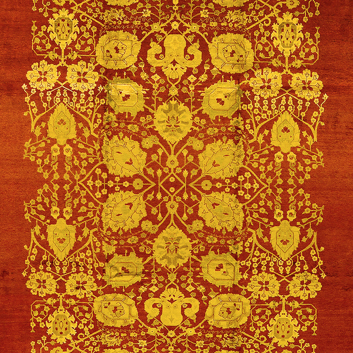 Oriental Yellow Industrial Rug, urb852yw