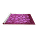 Sideview of Machine Washable Oriental Purple Industrial Area Rugs, wshurb852pur