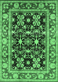 Oriental Emerald Green Industrial Rug, urb853emgrn