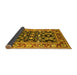 Sideview of Oriental Yellow Industrial Rug, urb853yw