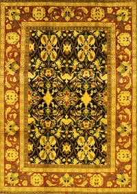 Oriental Yellow Industrial Rug, urb853yw