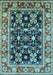 Oriental Light Blue Industrial Rug, urb853lblu