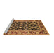 Sideview of Machine Washable Oriental Brown Industrial Rug, wshurb853brn