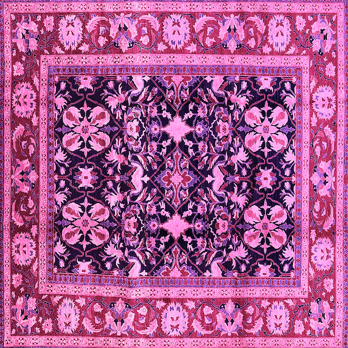 Square Oriental Pink Industrial Rug, urb853pnk