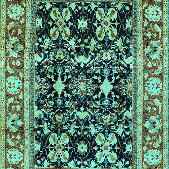 Oriental Turquoise Industrial Rug, urb853turq