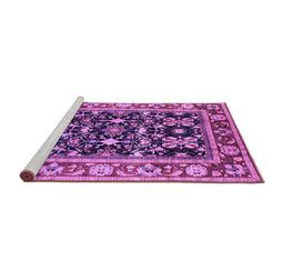Sideview of Machine Washable Oriental Purple Industrial Area Rugs, wshurb853pur