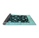 Sideview of Oriental Light Blue Industrial Rug, urb854lblu