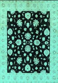 Oriental Turquoise Industrial Rug, urb854turq