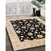 Machine Washable Industrial Modern Burgundy Brown Rug in a Family Room, wshurb854