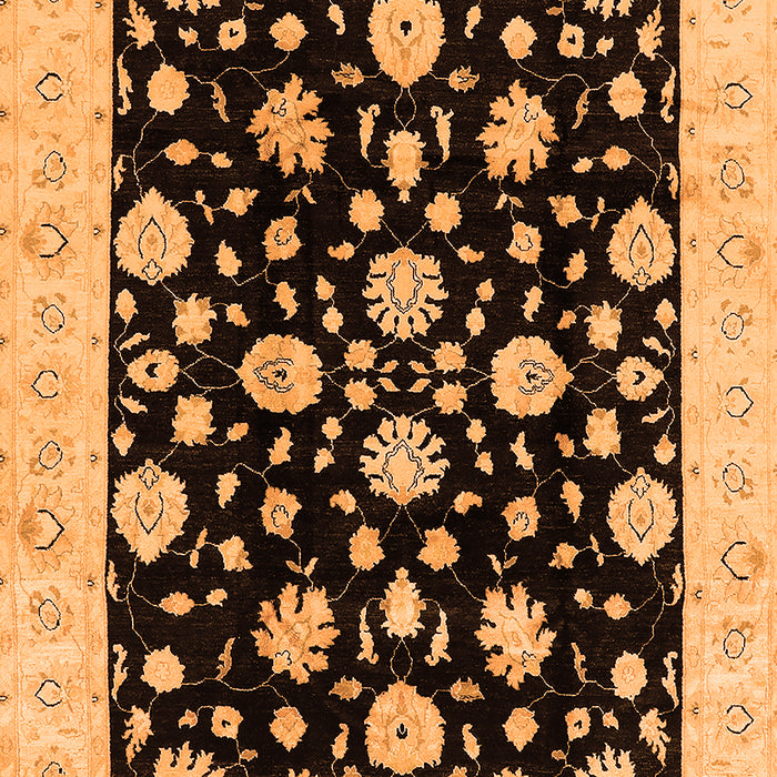 Machine Washable Oriental Orange Industrial Area Rugs, wshurb854org