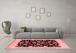 Industrial Red Washable Rugs