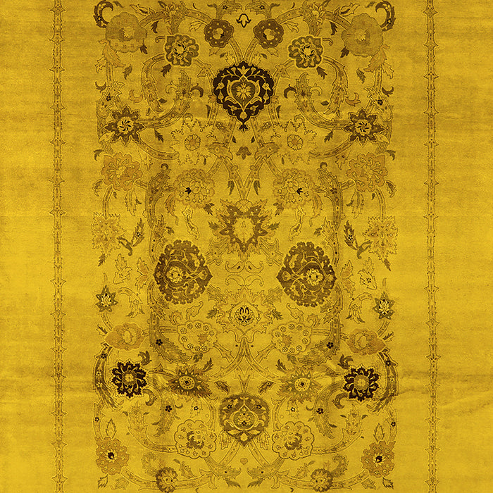Oriental Yellow Industrial Rug, urb855yw