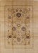 Mid-Century Modern Brown Sand Brown Oriental Rug, urb855