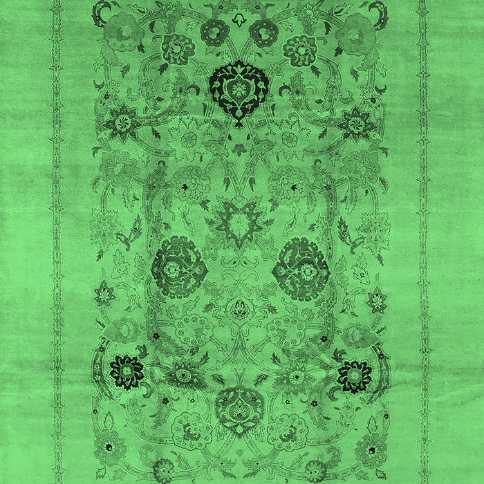 Oriental Emerald Green Industrial Rug, urb855emgrn