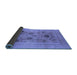 Sideview of Oriental Blue Industrial Rug, urb855blu