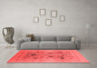 Industrial Red Washable Rugs