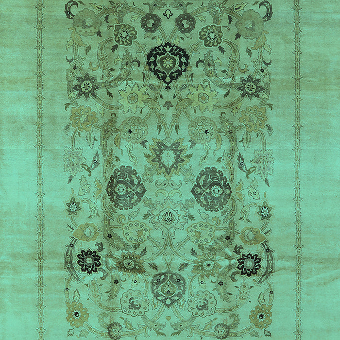 Oriental Turquoise Industrial Rug, urb855turq