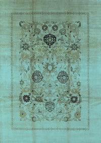 Oriental Light Blue Industrial Rug, urb855lblu