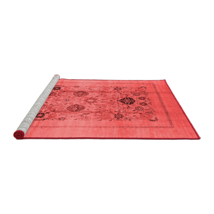 Industrial Red Washable Rugs