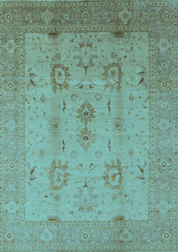 Oriental Light Blue Industrial Rug, urb856lblu