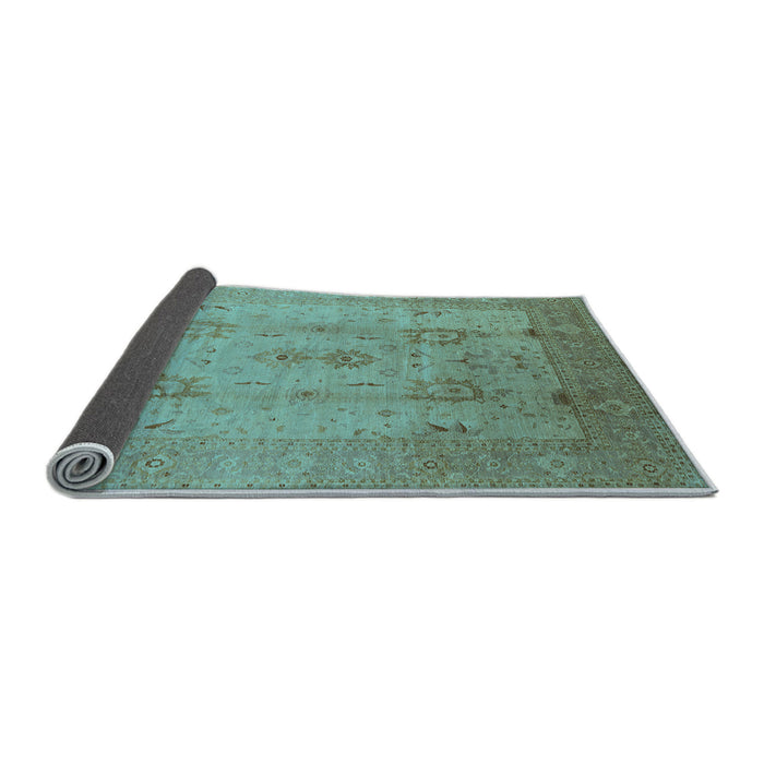 Sideview of Oriental Light Blue Industrial Rug, urb856lblu