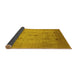 Sideview of Oriental Yellow Industrial Rug, urb856yw