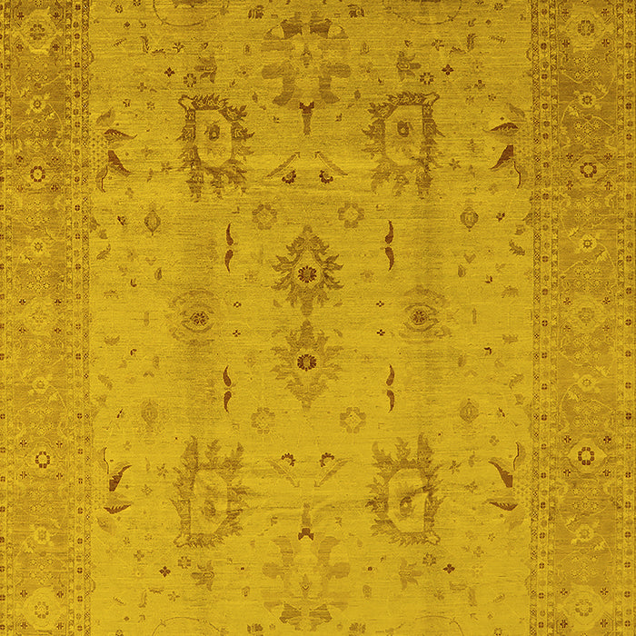 Oriental Yellow Industrial Rug, urb856yw