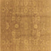 Square Oriental Brown Industrial Rug, urb857brn