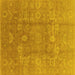 Square Oriental Yellow Industrial Rug, urb857yw