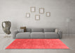 Industrial Red Washable Rugs