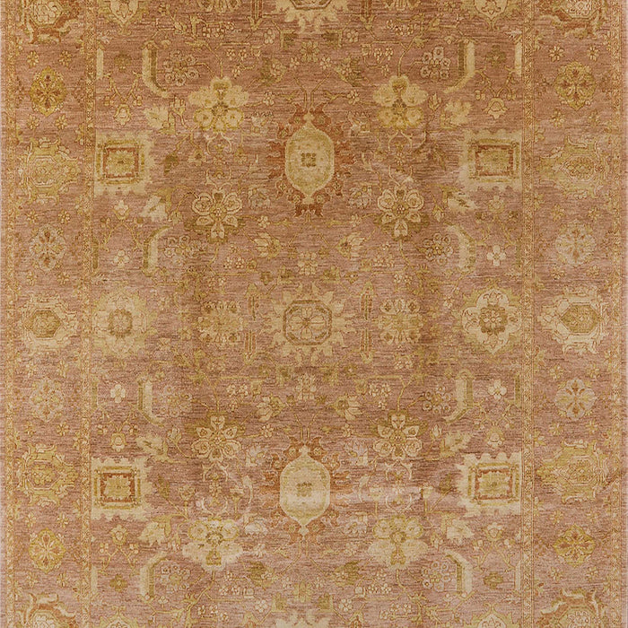 Mid-Century Modern Gold Oriental Rug, urb857