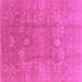 Square Oriental Pink Industrial Rug, urb857pnk