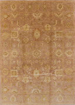 Machine Washable Industrial Modern Gold Rug, wshurb857