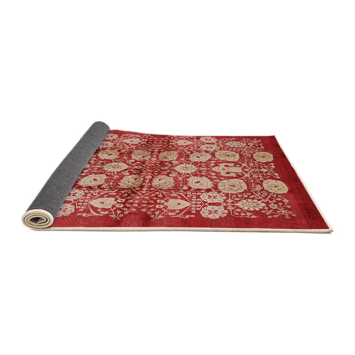 Sideview of Mid-Century Modern Red Oriental Rug, urb858