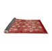 Sideview of Mid-Century Modern Red Oriental Rug, urb858