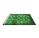 Sideview of Machine Washable Oriental Emerald Green Industrial Area Rugs, wshurb858emgrn