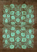 Oriental Turquoise Industrial Rug, urb858turq