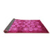 Sideview of Oriental Pink Industrial Rug, urb858pnk