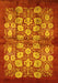 Oriental Yellow Industrial Rug, urb858yw