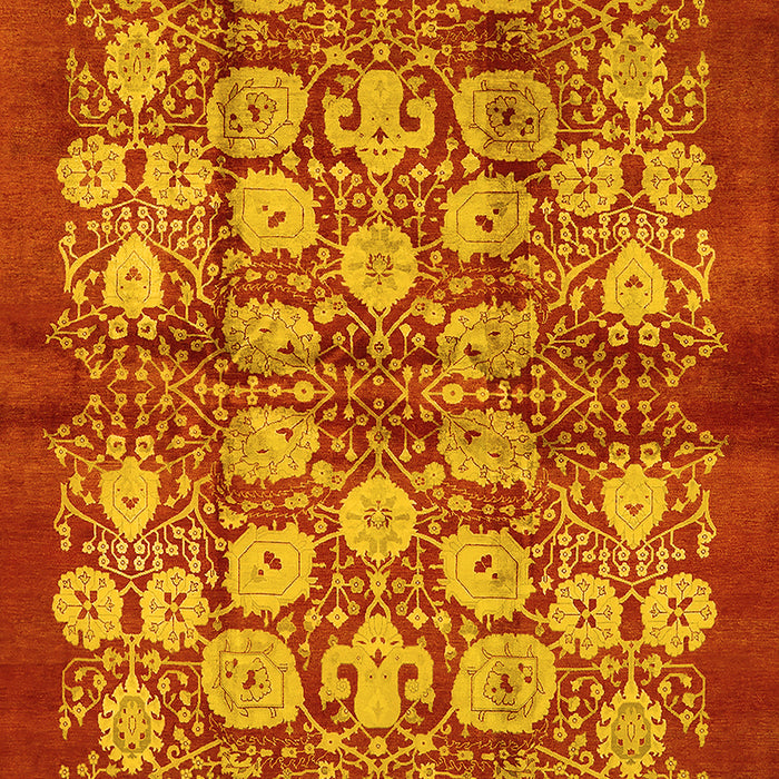 Oriental Yellow Industrial Rug, urb858yw