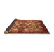 Sideview of Oriental Brown Industrial Rug, urb858brn