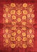 Machine Washable Oriental Orange Industrial Area Rugs, wshurb858org