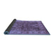 Sideview of Oriental Blue Industrial Rug, urb859blu