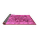 Sideview of Oriental Purple Industrial Rug, urb859pur