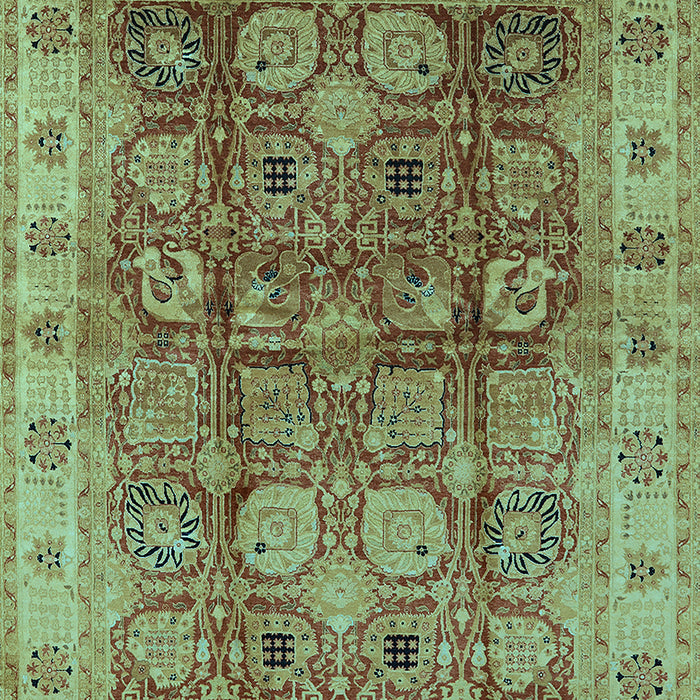 Oriental Light Blue Industrial Rug, urb859lblu
