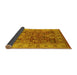 Sideview of Oriental Yellow Industrial Rug, urb859yw