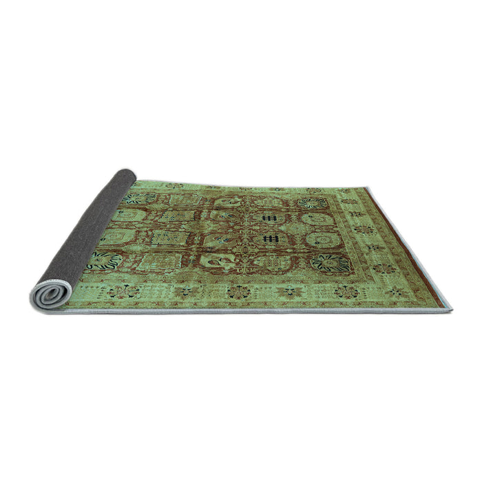Sideview of Oriental Light Blue Industrial Rug, urb859lblu