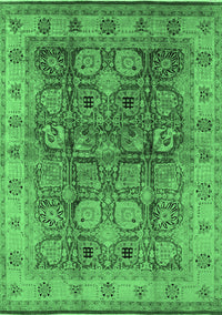 Oriental Emerald Green Industrial Rug, urb859emgrn