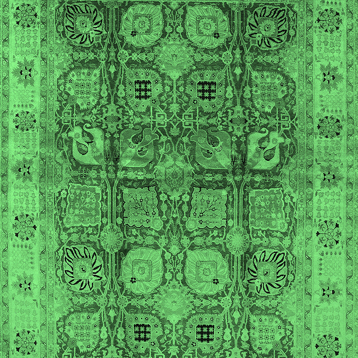 Oriental Emerald Green Industrial Rug, urb859emgrn