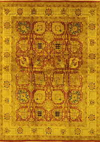 Oriental Yellow Industrial Rug, urb859yw